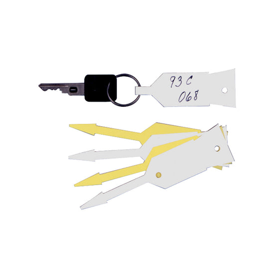 Vinyl Vehicle Key Ring Tags | Qty: Roll of 1000