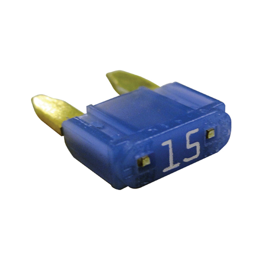 ATM Mini Fuse Automotive Fuses AMP Rating: 15 Amp Color: Blue