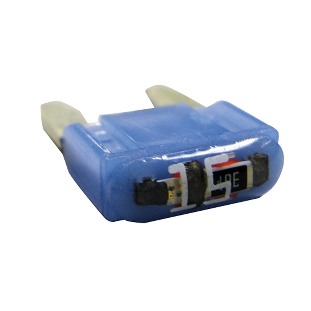 ATM Mini “GLO”  Fuse Automotive Fuses AMP Rating: 15 Amp Color: Blue