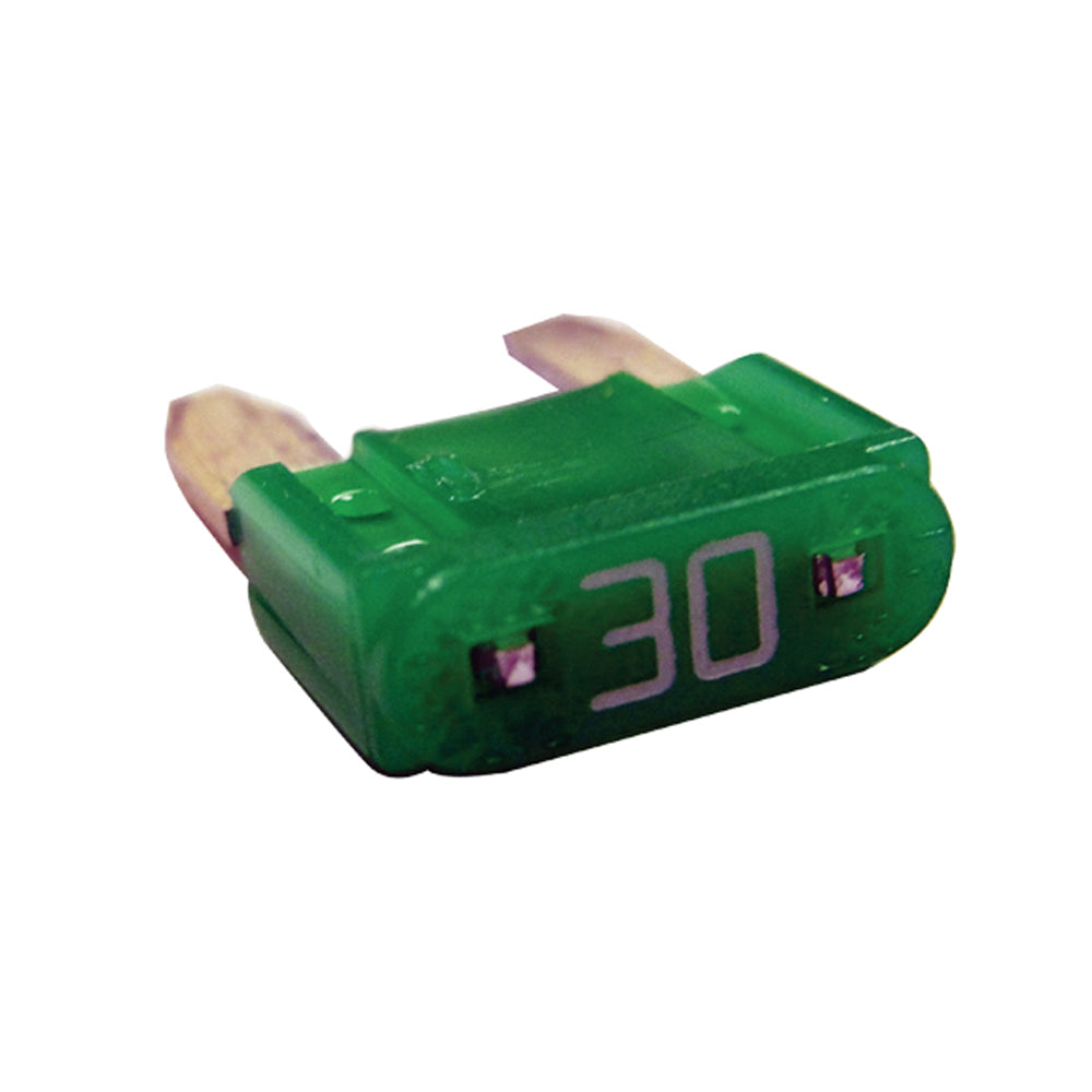 ATM Mini Fuse Automotive Fuses AMP Rating: 30 Amp Color: Green