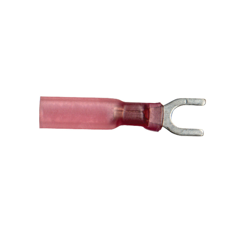Heat Shrink Terminal Spades Color: Lt. Red Wire Size: 22-18