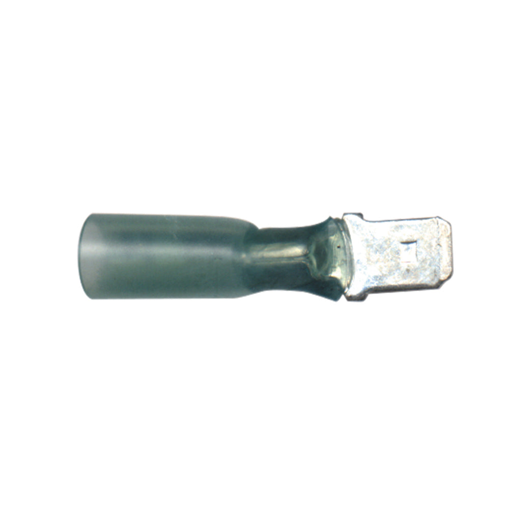 Heat Shrink Terminal- Quick Disconnect Color: Lt. Green Wire Size: 16-14 (Male)