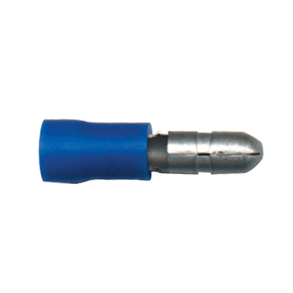 Nylon Insulated Bullet Connectors Color: Blue Wire Size: 16-14 (Male)