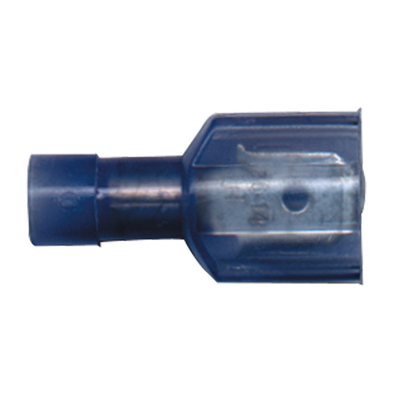 Nylon Fully Insulated Terminals- Quick Disconnect Color: Purple Wire Size: 16-14 (Female) Stud Size: .250 x .032
