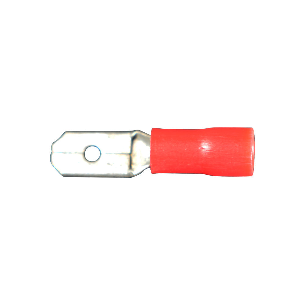 Vinyl Insualted Terminals- Quick Disconnect Color: Red Wire Size: 22-18 (Male)