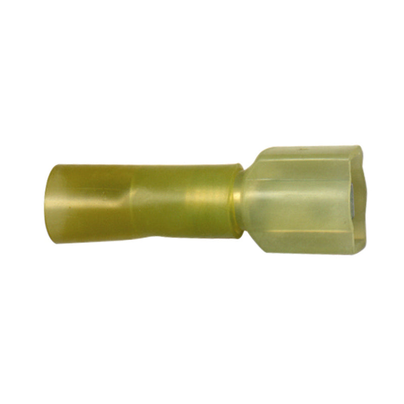 Nylon Fully Insulated Terminals- Quick Disconnect Color: Lt. Yellow Wire Size: 12-10 (Female)