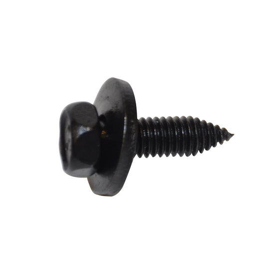 Metric Black Indented Hex Head CA Body Bolt w/Loose Washer | Screw Size: 6-1.0 x 20mm | Head Size: 10mm | OD Washer: 17mm | GM | OEM# 11502941, 11506174, 11503823, 11503941