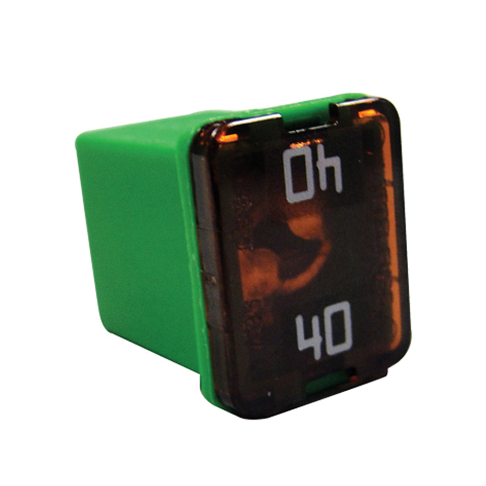 Low Profile J-CASE Fuse Automotive Cartridge Fuses AMP Rating: 40 Amp Color: Green