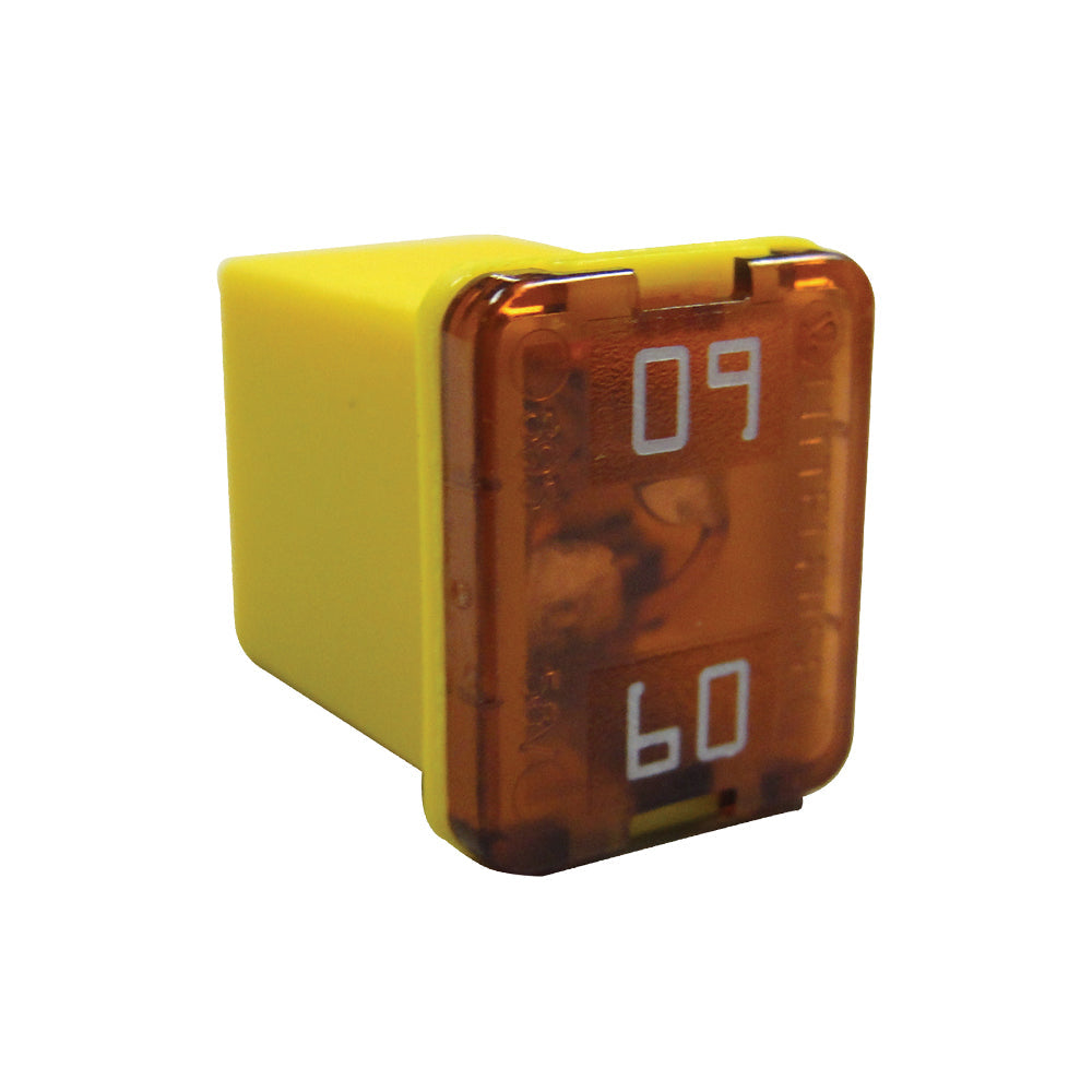 Low Profile J-CASE Fuse Automotive Cartridge Fuses AMP Rating: 60 Amp Color: Yellow