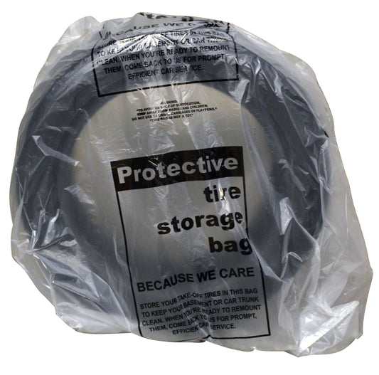 24" x 12" x 40" Clear Polyethylene Tire Storage Bags | Qty: Roll of 100