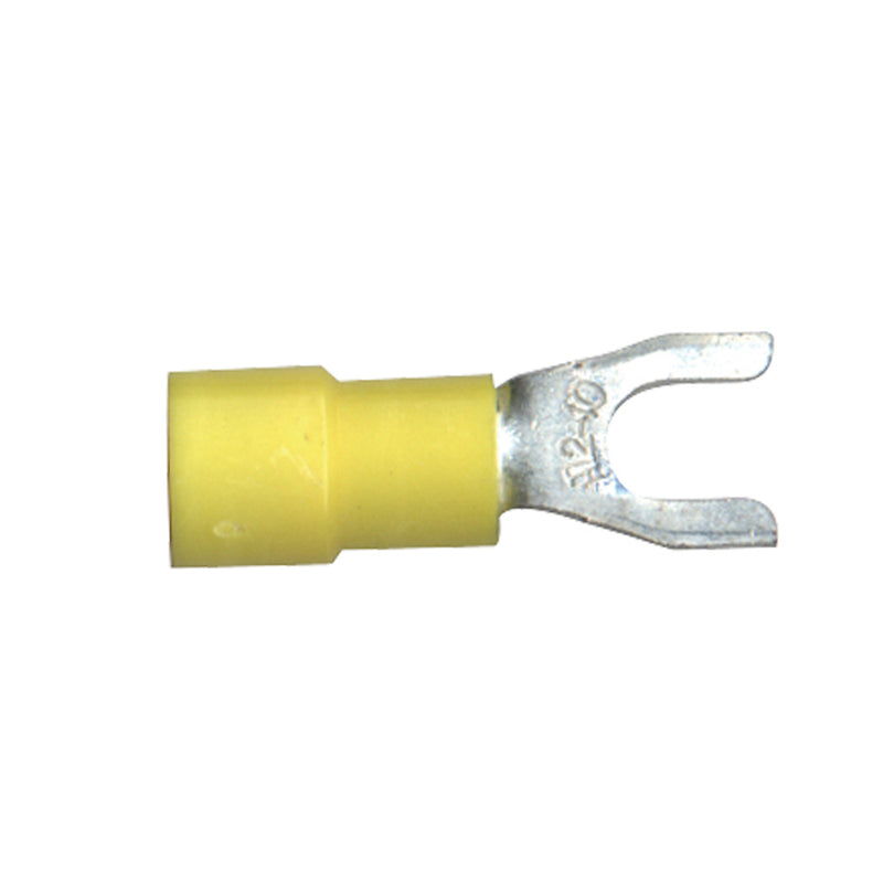 Vinyl Insulated Terminal Spades Color: Red Wire Size: 22-18 Stud Size: 10