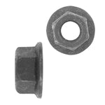 Hex Nut Flange Type Metric | Black | Screw Size: 5-.80mm | Head Size: 8mm | OD Washer: 11.80mm | OEM # GM: 11502722, 11502702