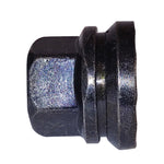 Thread: M14-1.50 | Length: 23.2mm | Hex: 21mm | Style: Flanged | Finish: Black Steel