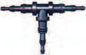 Tee Vacuum Connectors | Tube IDs: A: 1/4" | B: 1/4"