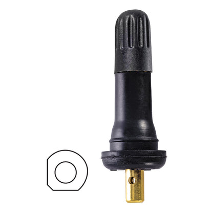 JohnDow 6-244 OE TPMS replacement valve — rubber snap-in, diamond