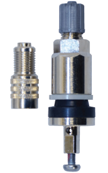 JohnDow 6-437 chrome OE TPMS valve for Ford E-Series Super Duty