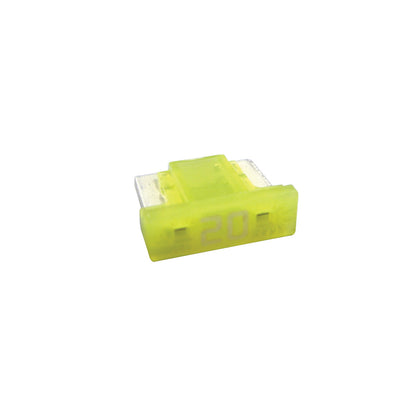 20 AMP LOW PROFILE ATM MINI Automotive Fuse | Color: Yellow
