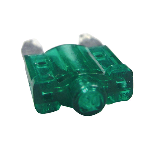 30 AMP ATM MINI "GLO" Automotive Fuse | Color: Green
