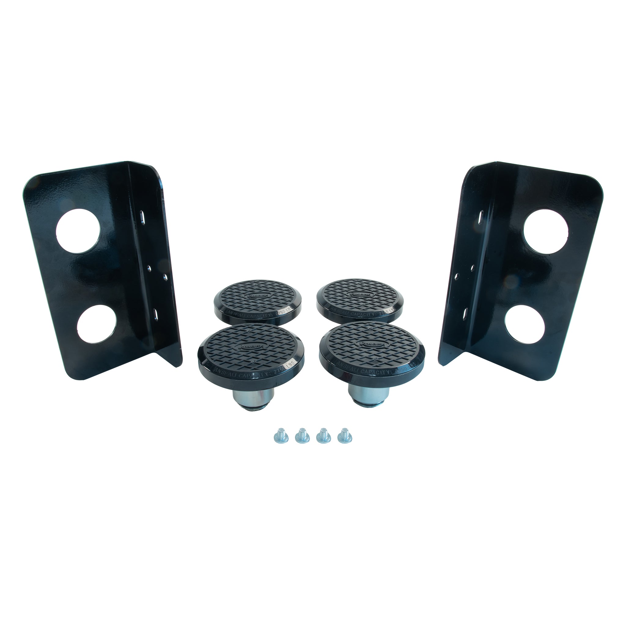 Round Thread Up Adapter w/pad and Adapter Rack (Set of 4)