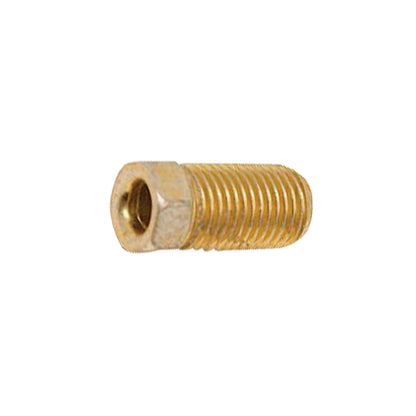 Steel Tube Nut | Tube: 3/16" | RoHS Zinc Yellow | Thread: 7/16"-24 Inverted Flare
