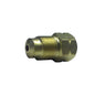 Brass Standard to Metric Bubble Flare Adapter | Tube: 3/16" | Female: 3/8"-24 Inverted Flare
