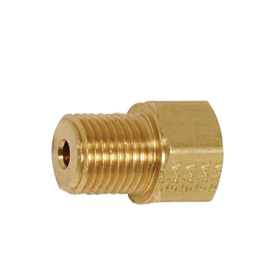 Brass Standard to Dual Master Cylinder Adapter | Tube: 3/16" | Female: 1/2"-20 Inverted | Male: 7/16"-24 Inverted