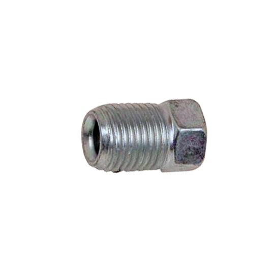 Steel Metric Tube Nut | Tube: 3/16" | Clear Zinc Blue | Thread: M10x1.0 Inverted Flare | Hex: 10mm