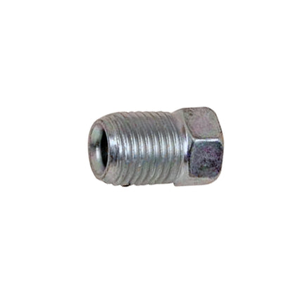 Steel Metric Tube Nut | Tube: 3/16" | Clear Zinc Blue | Thread: M10x1.0 Inverted Flare | Hex: 10mm