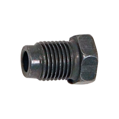 Steel Metric Tube Nut | Tube: 3/16" | Clear Zinc Olive | Thread: M10x1.0 Bubble Flare | Hex: 12mm