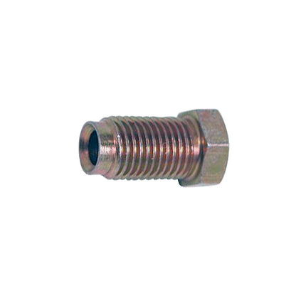 Steel Tube Nut | Tube: 3/16" | Clear Zinc Violet | Thread: 3/8"-24 Bubble Flare | Hex: 11mm