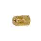 Brass Standard to Dual Master Cylinder Adapter | Tube: 3/16" | Female: 3/8"-24 Inverted Flare