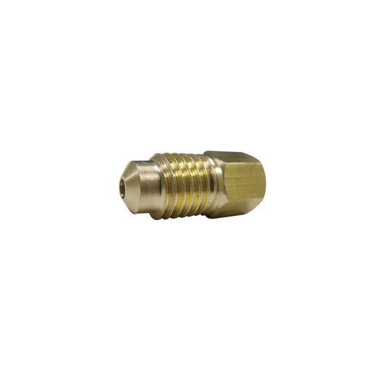Brass Metric to Metric Bubble Adapter | Tube: 3/16" | Female: M10x1.0 Bubble Flare