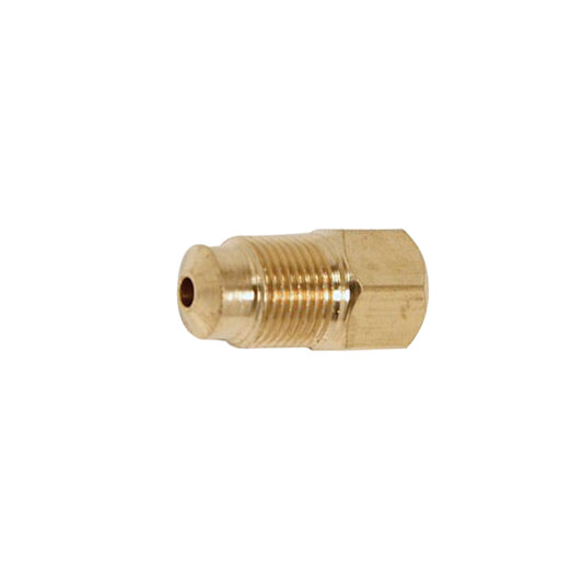 Brass Metric to Metric Bubble Adapter | Tube: 3/16" | Female: M10x1.0 Bubble Flare