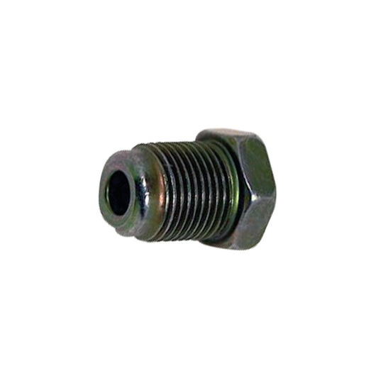 Steel Metric Tube Nut | Tube: 3/16" | Clear Zinc Blue | Thread: M12x1.25 Bubble Flare | Hex: 14mm