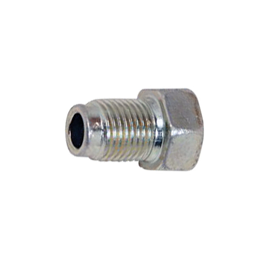 Steel Metric Tube Nut | Tube: 3/16" | Clear Zinc Gold | Thread: M10x1.0 Bubble Flare | Hex: 13mm