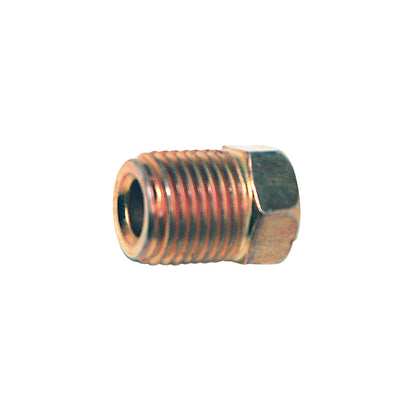 Steel Tube Nut | Tube: 3/16" | Clear Zinc Red | Thread: 7/16"-24 Inverted Flare | Hex: 11mm