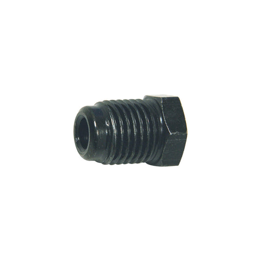 Steel Metric Tube Nut | Tube: 6mm | Clear Zinc Black | Thread: M14x1.5 Bubble Flare | Hex: 14mm