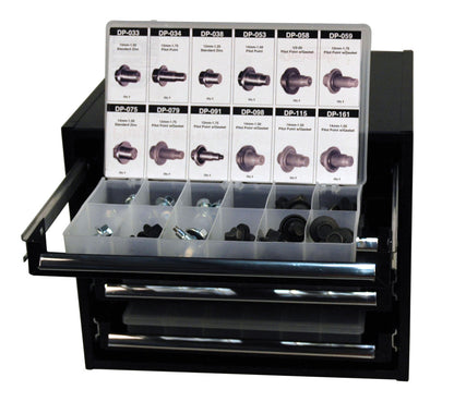 Tower Cabinet Sliding Drawer Storage Component Part | Includes: 4 x Variant Assortment Sliding Drawer Boxes | Size: 14-1/2" W x 13" D x 11-1/2" H
