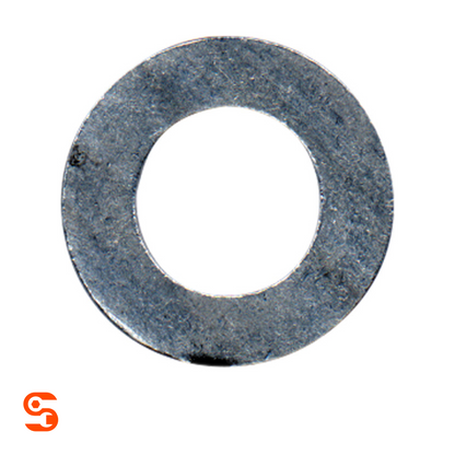 Silver metal M12 aluminum drain plug gasket washer with circular center hole