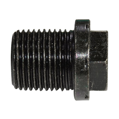 Gold-tone M18x1.50 flange-hex oil drain plug with 17mm hex head