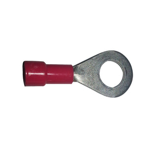 Vinyl Insulated Terminal Rings Color: Red Wire Size: 22-18 Stud Size: 6