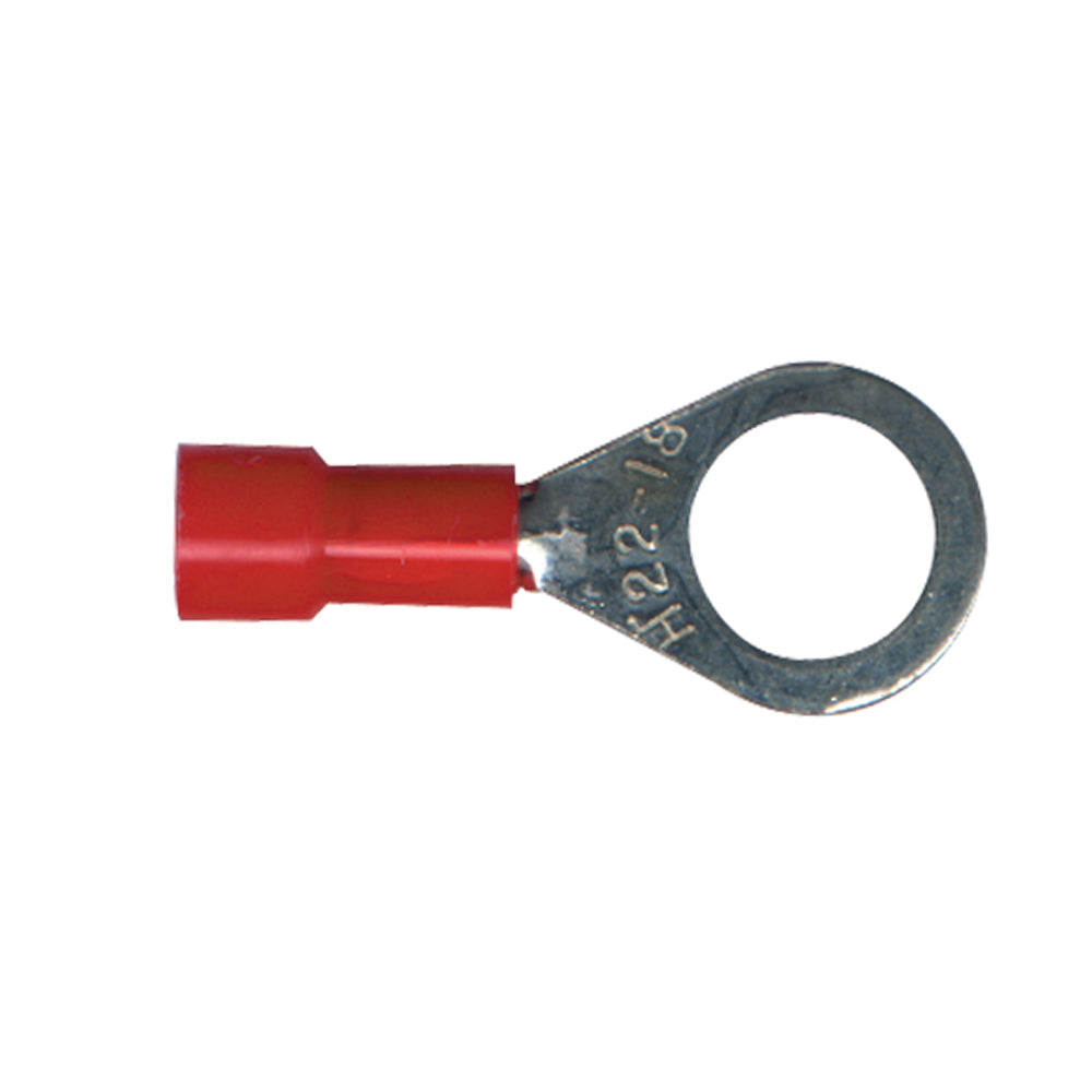 Vinyl Insulated Terminal Rings Color: Blue Wire Size: 16-14 Stud Size: 6