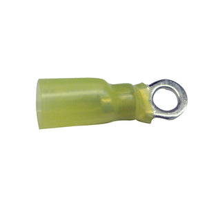 Heat Shrink Terminal Rings Color: Yellow Wire Size: 12-10. Stud Size: 10