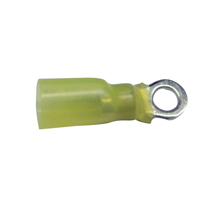 Heat Shrink Terminal Rings | Wire Size: 12–10 AWG | Color: Yellow