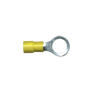 Vinyl Insulated Terminal Rings Color: Yellow Wire Size: 12-10. Stud Size: 10