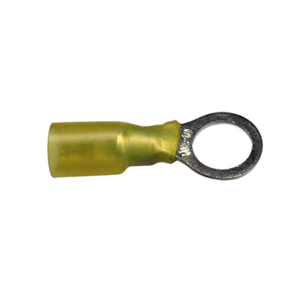 Heat Shrink Terminal Rings | Wire Size: 12–10 AWG | Color: Yellow
