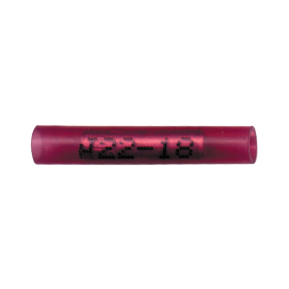 Nylon Butt Connectors Color: Red Wire Size: 22-18