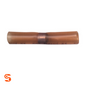 Copper-colored solder and heat shrink butt connector shown individually on a white background
