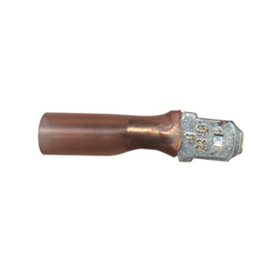 Heat Shrink Terminal- Quick Disconnect Color: Lt. Red Wire Size: 22-18 (Male)