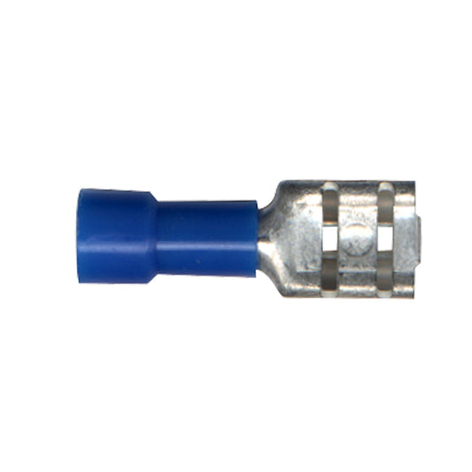 Vinyl Insulated Terminal Quick Disconnect | Wire Size: 16–14 AWG | Stud Size: 0.250 × 0.032 | Color: Blue